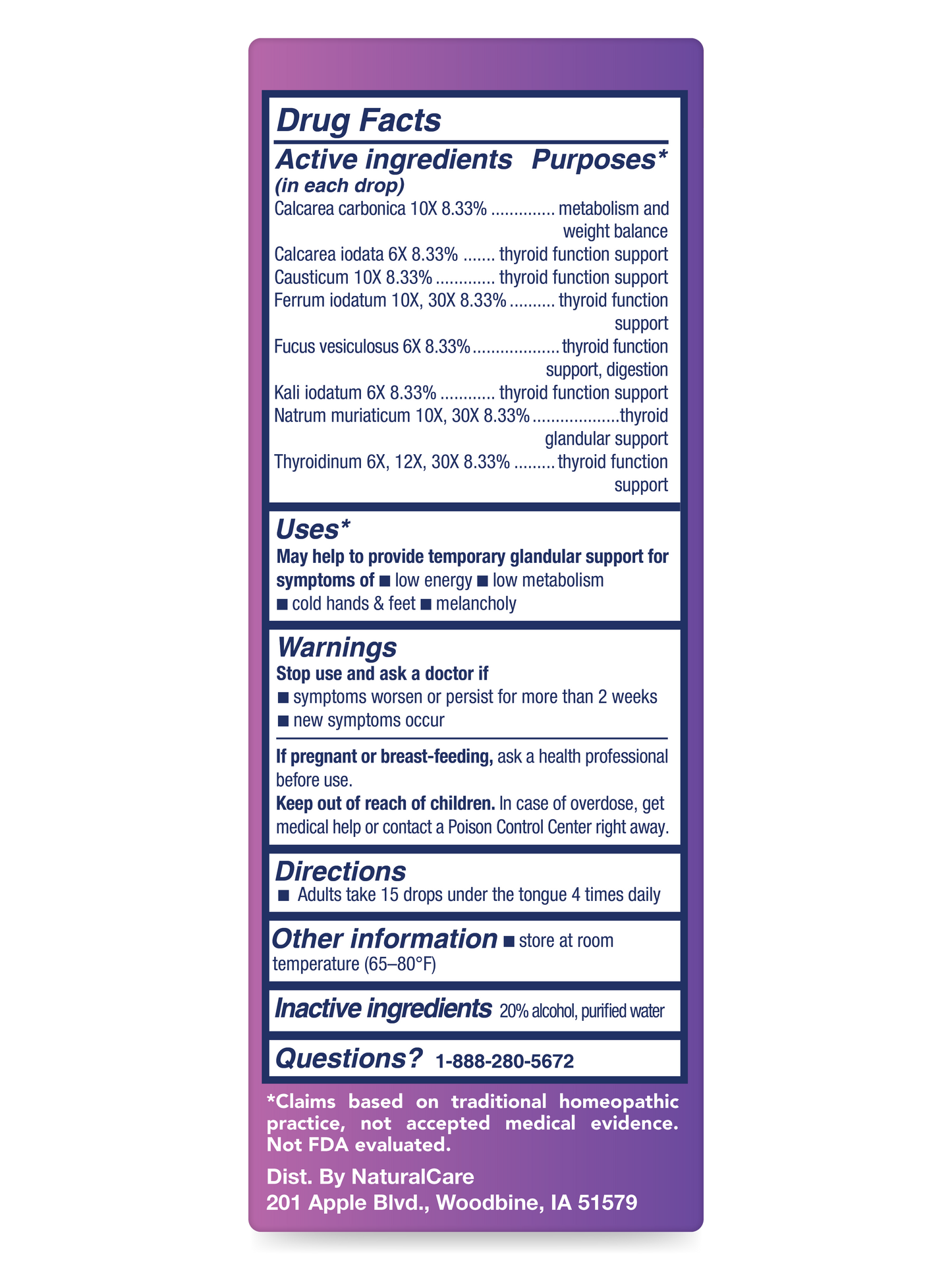 Thyroid Support Liquid 1 oz.